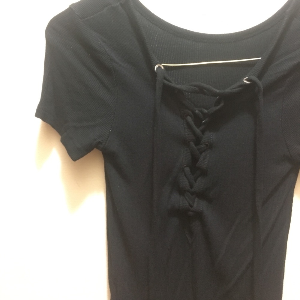 Lace up forever 21 shirt